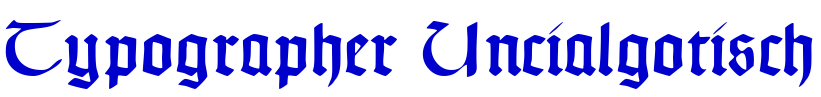 Typographer Uncialgotisch fuente
